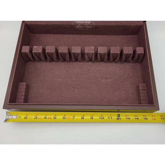 Wm Rogers Flatware Service For 8 Extra Silver Plate Tarnish Proof Chest - Picture 5 of 16